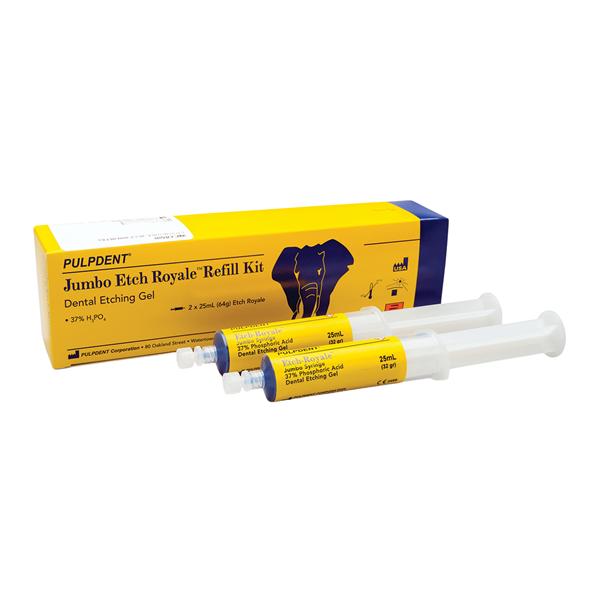 Etch-Rite 38% Phosphoric Acid Syringe Etching Gel 25 mL Jumbo Syringe Refill Ea