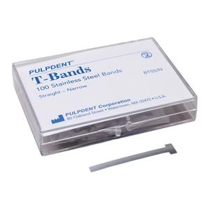 Bandes en T Droit Étroit 0,002 po 100/boîte