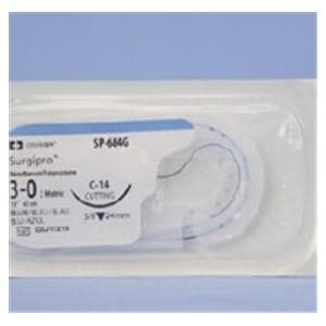 Surgipro II Suture 3-0 Polypropylene C-14 Blue 18" Monofilament Ca