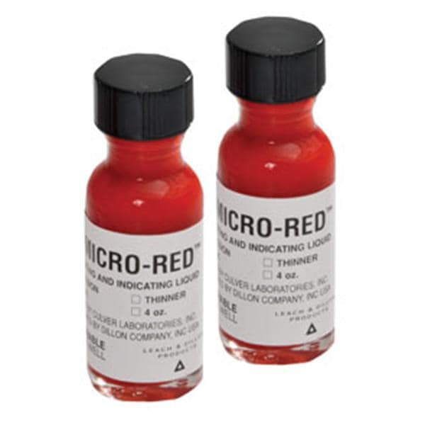 Micro Red High Spot Indicator Liquid Red 0.5 oz With Thinner Ea