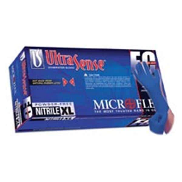 UltraSense EC Exam Gloves X-Small Blue Non-Sterile