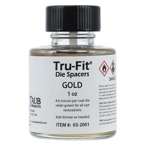 Tru-Fit Die Spacer Gold 1oz/Bt