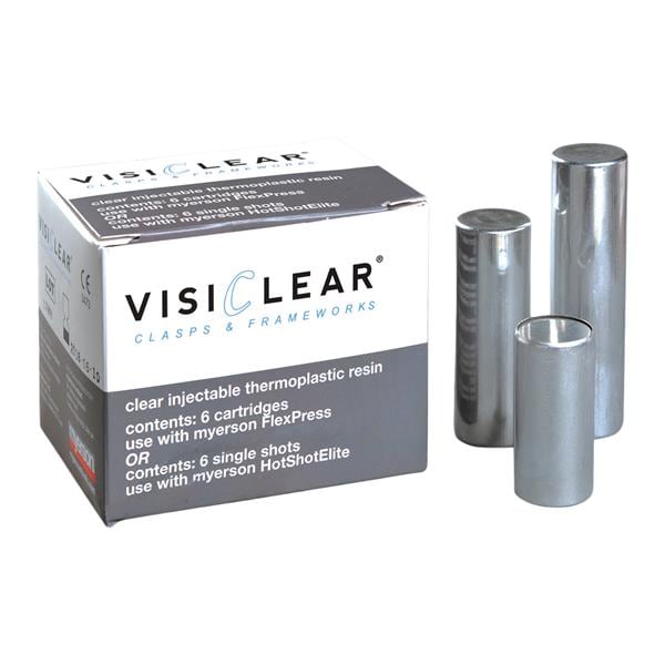 VisiClear Denture Resin Cartridge Small 6/Pk