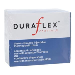 DuraFlex Denture Resin Cartridge Medium Pink Large 6/Pk