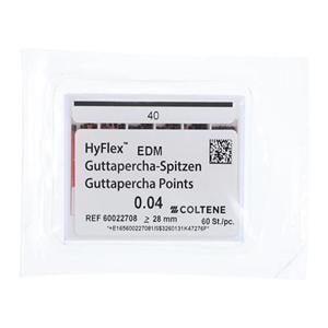 Hyflex EDM Gutta Percha Size #40 Black 60/Pk