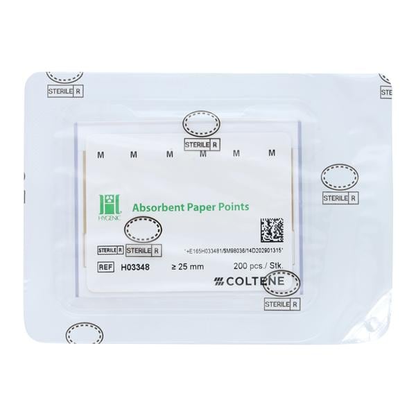 Hygenic Absorbent Points Medium White 200/Bx