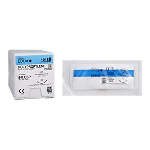 Suture 5-0 Polypropylene C-6 Blue 18" Monofilament 12/Bx