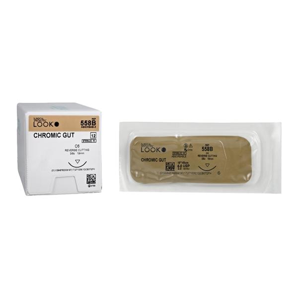 Suture C-6 4-0 catgut chrom 12/Boîte