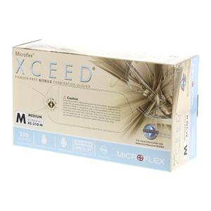 Xceed Exam Gloves Medium Blue Non-Sterile