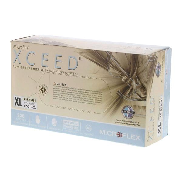 Xceed Exam Gloves X-Large Blue Non-Sterile