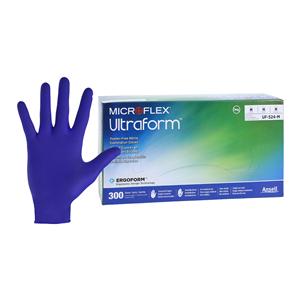 Ultraform Exam Gloves Medium Cobalt Blue Non-Sterile