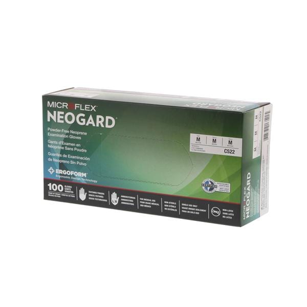 Neogard Exam Gloves Medium Green Non-Sterile