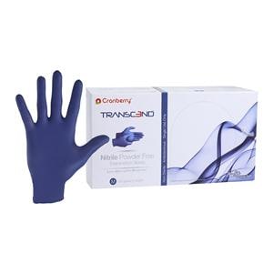 Transcend Exam Gloves Medium Matte Blue Non-Sterile