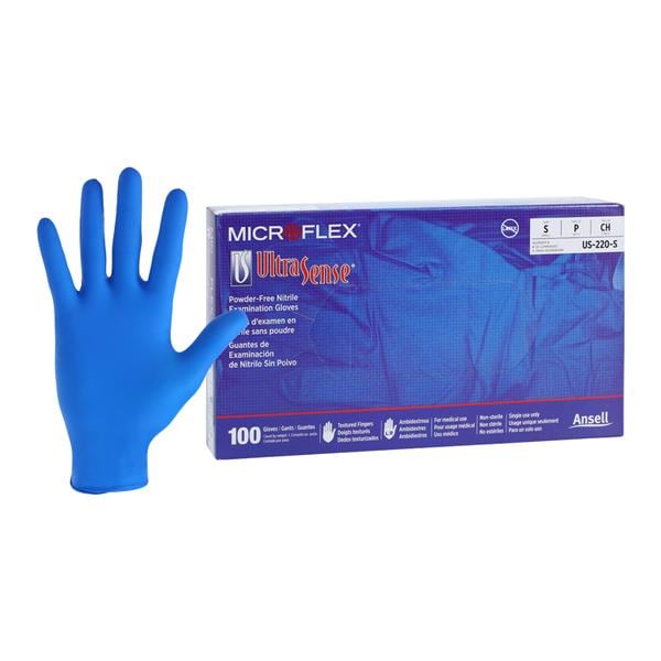 UltraSense Exam Gloves Small Blue Non-Sterile