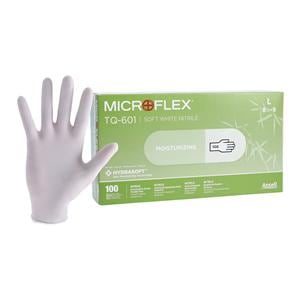 Soft White Exam Gloves Large White Non-Sterile