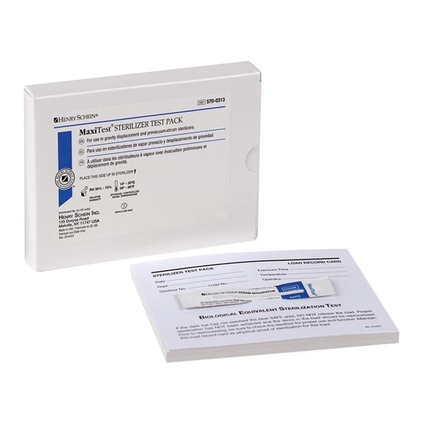 Maxitest Sterilization Biological Monitor Test Pack 25/Ca