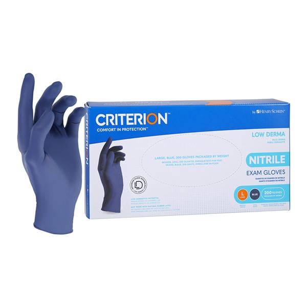 Criterion Pure Freedom Nitrile Exam Gloves Large Blue Non-Sterile