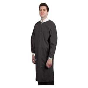 Maxi-Gard Protective Lab Coat SMS Large Black 10/Pk