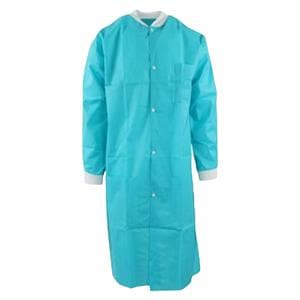 Maxi-Gard Protective Lab Coat SMS Large Teal 10/Pk