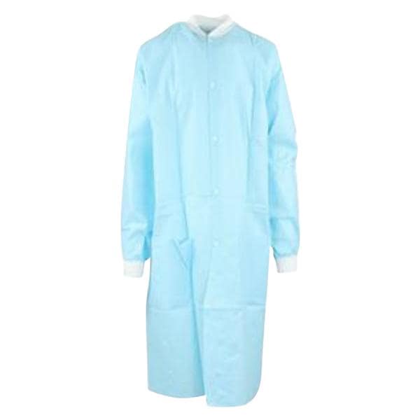 Maxi-Gard Protective Lab Coat SMS X-Large Sky Blue 10/Pk