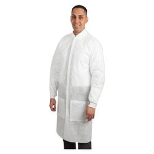 Maxi-Gard Sarrau de laboratoire Protection SMS Blanc 10/paquet