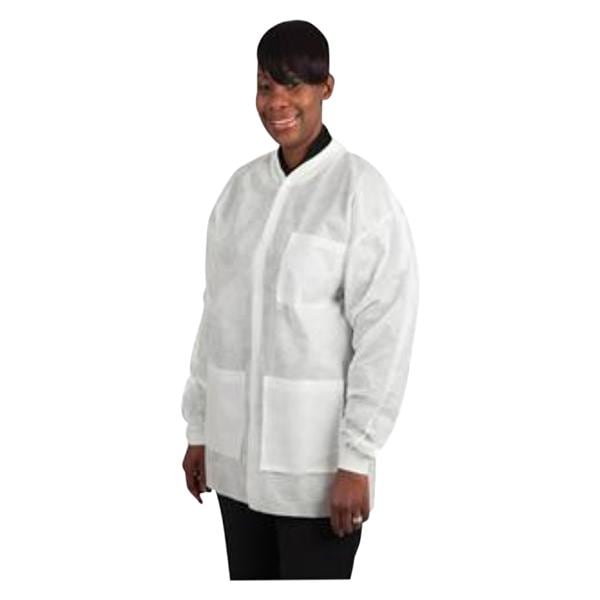 Maxi-Gard Protective Jacket SMS X-Large White 10/Pk