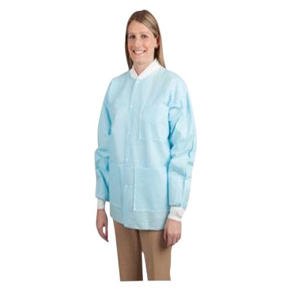 Maxi-Gard Protective Jacket SMS Large Sky Blue 10/Pk