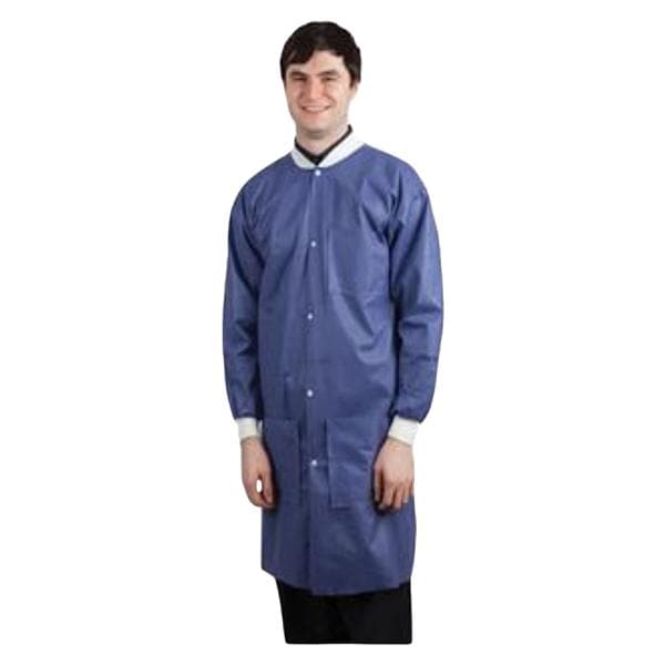 Maxi-Gard Protective Lab Coat SMS Small Blueberry 10/Pk