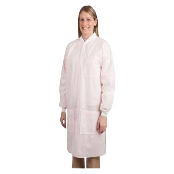 Maxi-Gard Protective Lab Coat SMS Small Light Pink 10/Pk