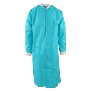 Maxi-Gard Protective Lab Coat SMS Small Teal 10/Pk