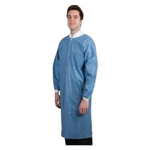 Maxi-Gard Protective Lab Coat SMS 2X Large Ceil Blue 10/Pk