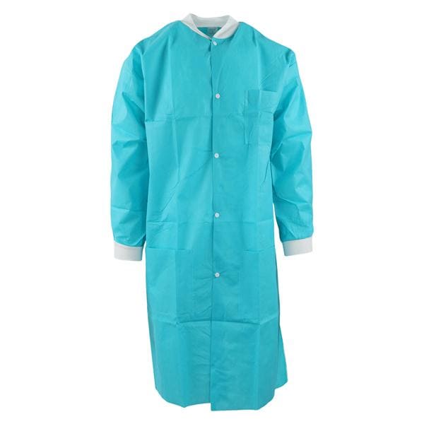 Maxi-Gard Protective Lab Coat SMS Medium Teal 10/Pk