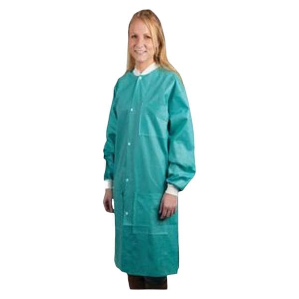 Maxi-Gard Protective Lab Coat SMS Medium Teal 10/Pk