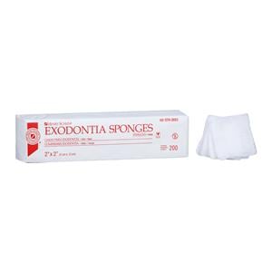 100% Cotton Exodontia Sponge 2x2" 8 Ply Sterile Square LF