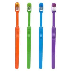 Acclean Toothbrush Adult Straight 34 Tuft Compact 4 Colors 72/Bx