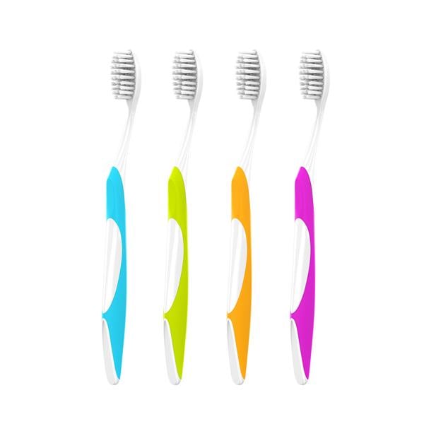 Acclean Toothbrush Adult 31 Tuft Compact 4 Colors 72/Bx - Henry 