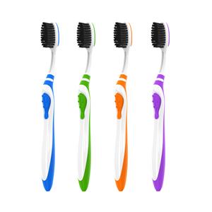 Acclean Toothbrush Adult 37 Tuft Compact 3 Colors 72/Bx