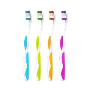 Acclean Toothbrush Adult 30 Tuft Compact 4 Colors 72/Bx