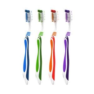 Acclean Toothbrush Adult 42 Tuft Compact 4 Colors 72/Bx