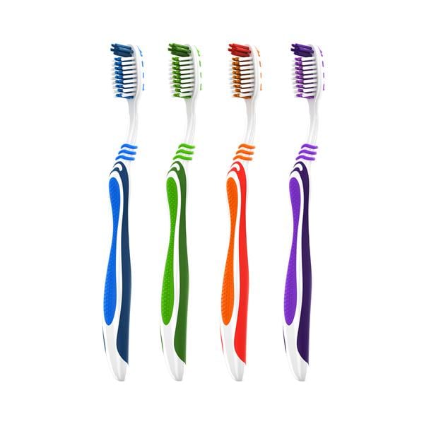 Acclean Toothbrush Adult 42 Tuft Compact 4 Colors 72/Bx