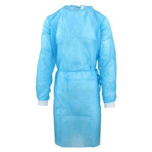 Criterion Cover Gown Polypropylene Medium / Large Blue 10/Pk