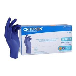 Criterion N300 Nitrile Exam Gloves Medium Electric Blue Non-Sterile, 10 BX/CA