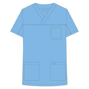 Top Scrub Mobb Unisex Medium Sky Blue Ea