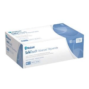 SafeTouch Advanced Rejuvenate Nitrile Gants Moyen Non stérile Blanc 100/boîte, 10 BX/CA