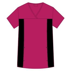 Top Scrub Mobb Womens 2X Large Raspberry Ea