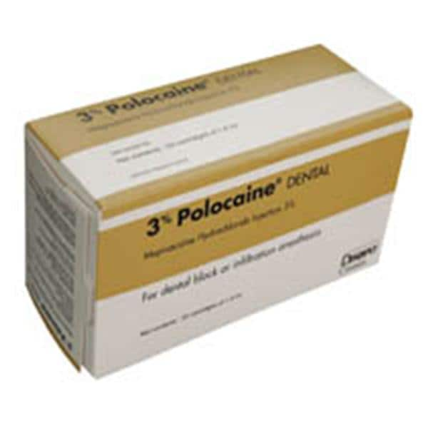 Polocaine Mepivacaïne HCl 3% Ordinaire 50/boîte