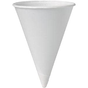 SOLO Paper Cup Cup Paper White 4 oz Disposable 5000/Ca