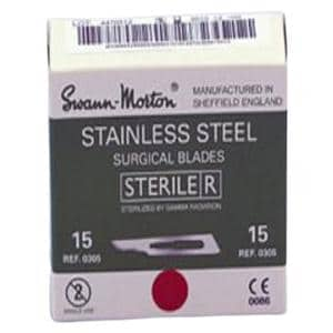 Swann Morton Blade Surgical #15C Sterile 100/Bx