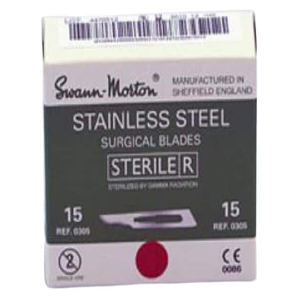 Swann Morton Blade Surgical #15C Sterile 100/Bx