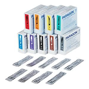 Medicom Lame Lame de scalpel 10 Acier inoxydable Stérile Jetable 100/boîte